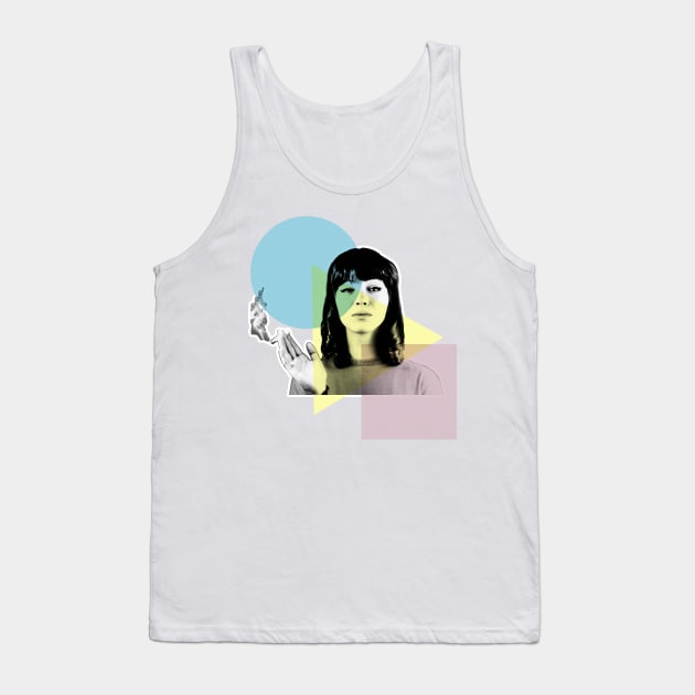 Anna Karina 60s Style Design Tank Top by DankFutura